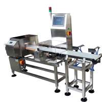 Conveyor check weigher and metal detector combination